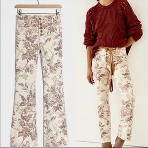 Anthropologie High Rise Bootcut Trouser